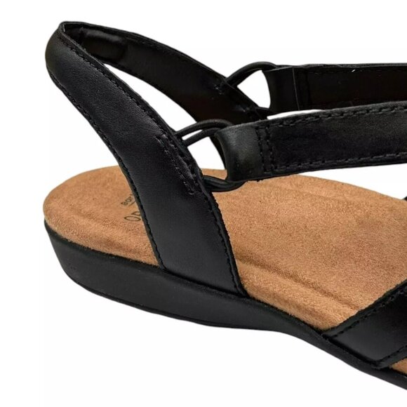 Earth Women’s Berri Closed Toe Sling Back Sandal Sz 8 Black Slip-on Arch support - Picture 5 of 13